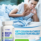HealthA2Z Mucus Relief – emballage compact idéal pour le sac.