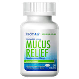 HealthA2Z Mucus Relief – bouteille pratique pour l'usage quotidien et le confort respiratoire.