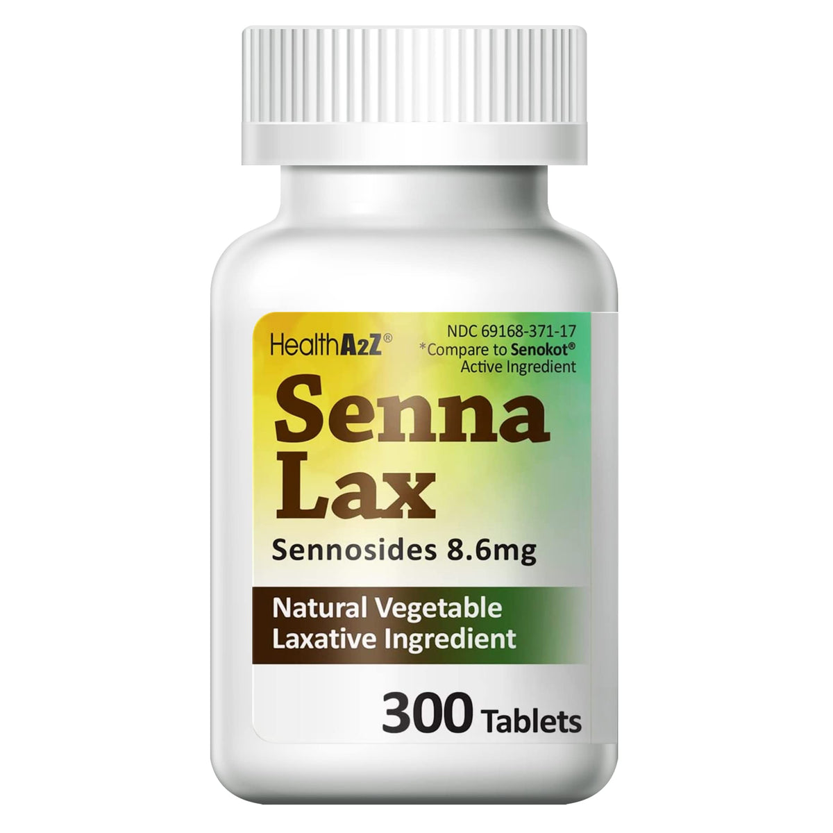 HealthA2Z Senna Laxative - bouteille: soulagement nocturne possible pour constipation occasionnelle.