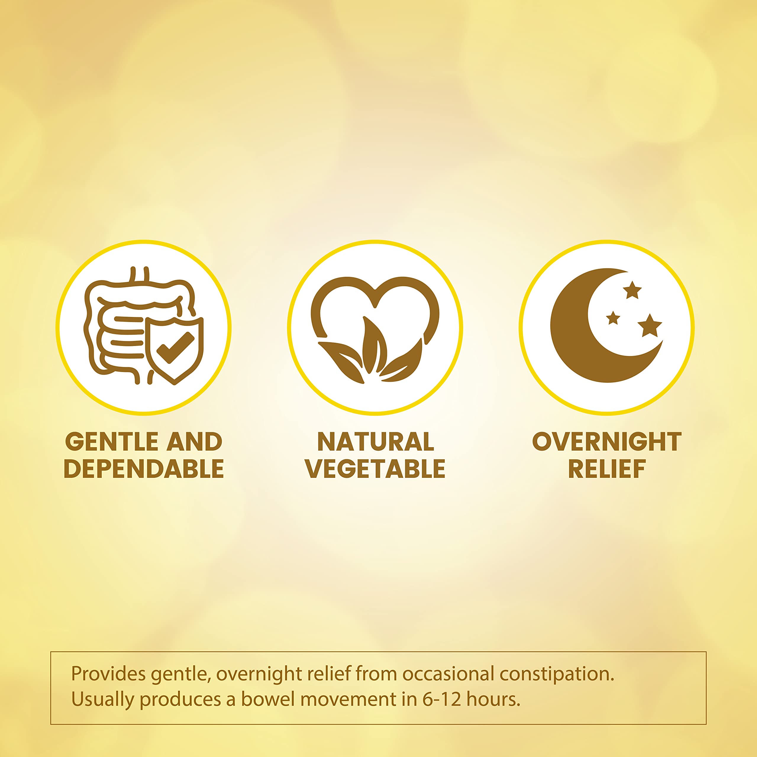 HealthA2Z Senna Laxative - usage-doser: prévenir la constipation occasionnelle le soir.