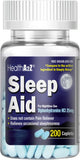 HealthA2Z Sleep Aid – bouteille de caplets prête à être prise au coucher, soutien nocturne.