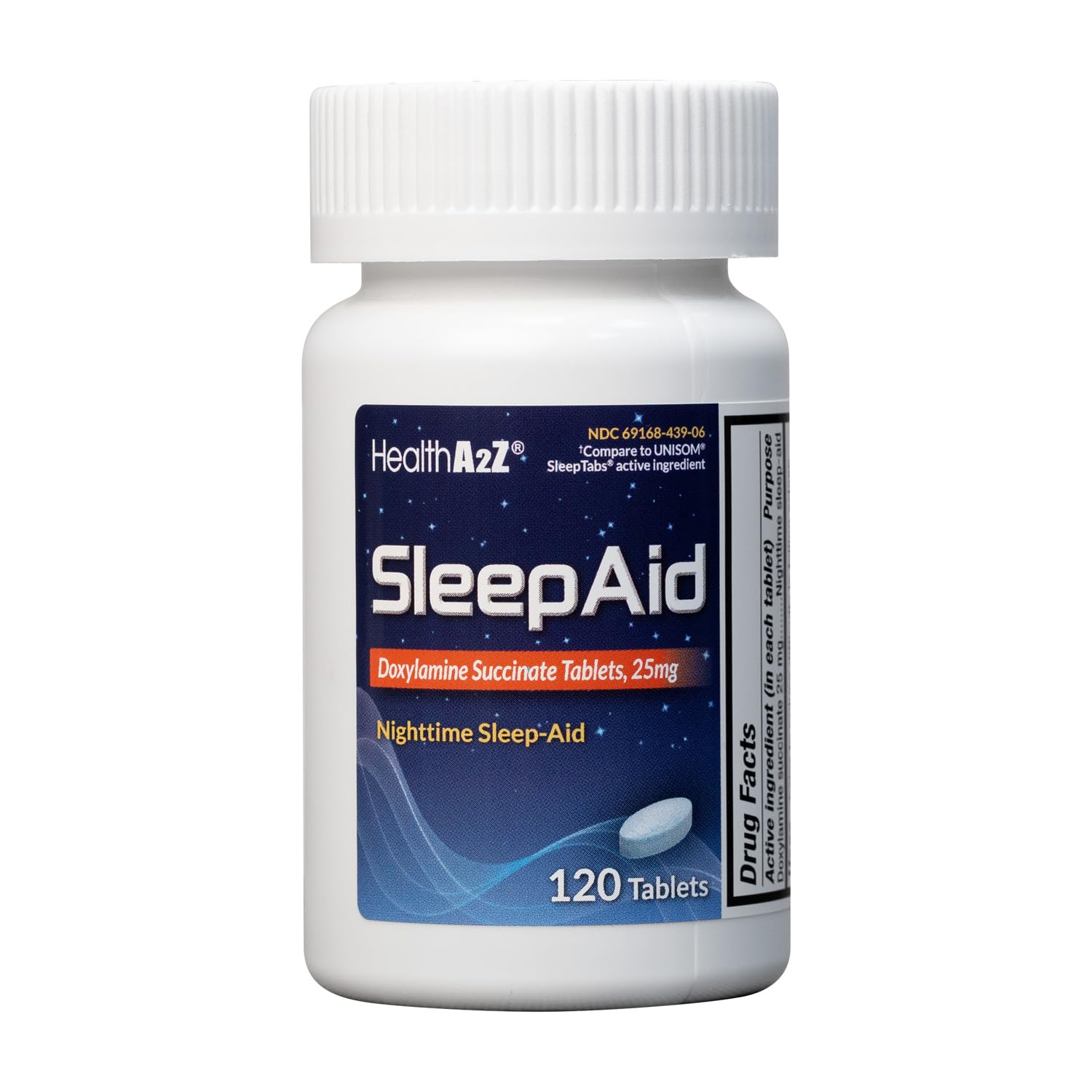 HealthA2Z Sleep Aid — boîte de 120 comprimés, soutien possible pour l’endormissement rapide.