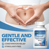 HealthA2Z Assouplisseur intestinal: capsules rouges facilitant le confort quotidien