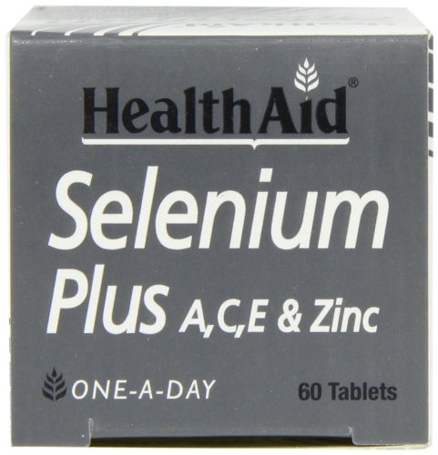 HealthAid Selenium Plus – fiche-produit détaillant les nutriments et leurs quantités.