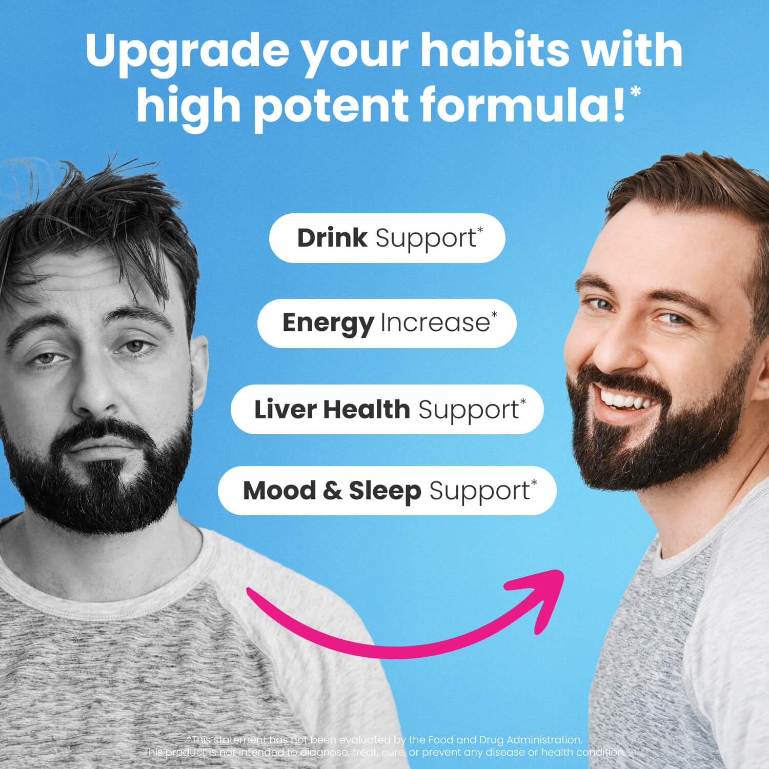 Healthbiotics NoMoreDrinks – gélule dissoute, prise rapide pour le soutien quotidien