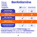 Healthfare Benfotiamine 300mg – démonstration d’absorption renforcée dans l’organisme.