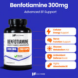 Healthfare Benfotiamine: gélules, prise quotidienne pratique.