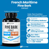 Healthfare Extrait Pin Maritime – étiquette lisible et formulation sans OGM.