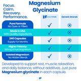 HealthFare Magnésium Glycinate 500 mg – schéma d’absorption élevé, potentielle efficacité du magnésium.