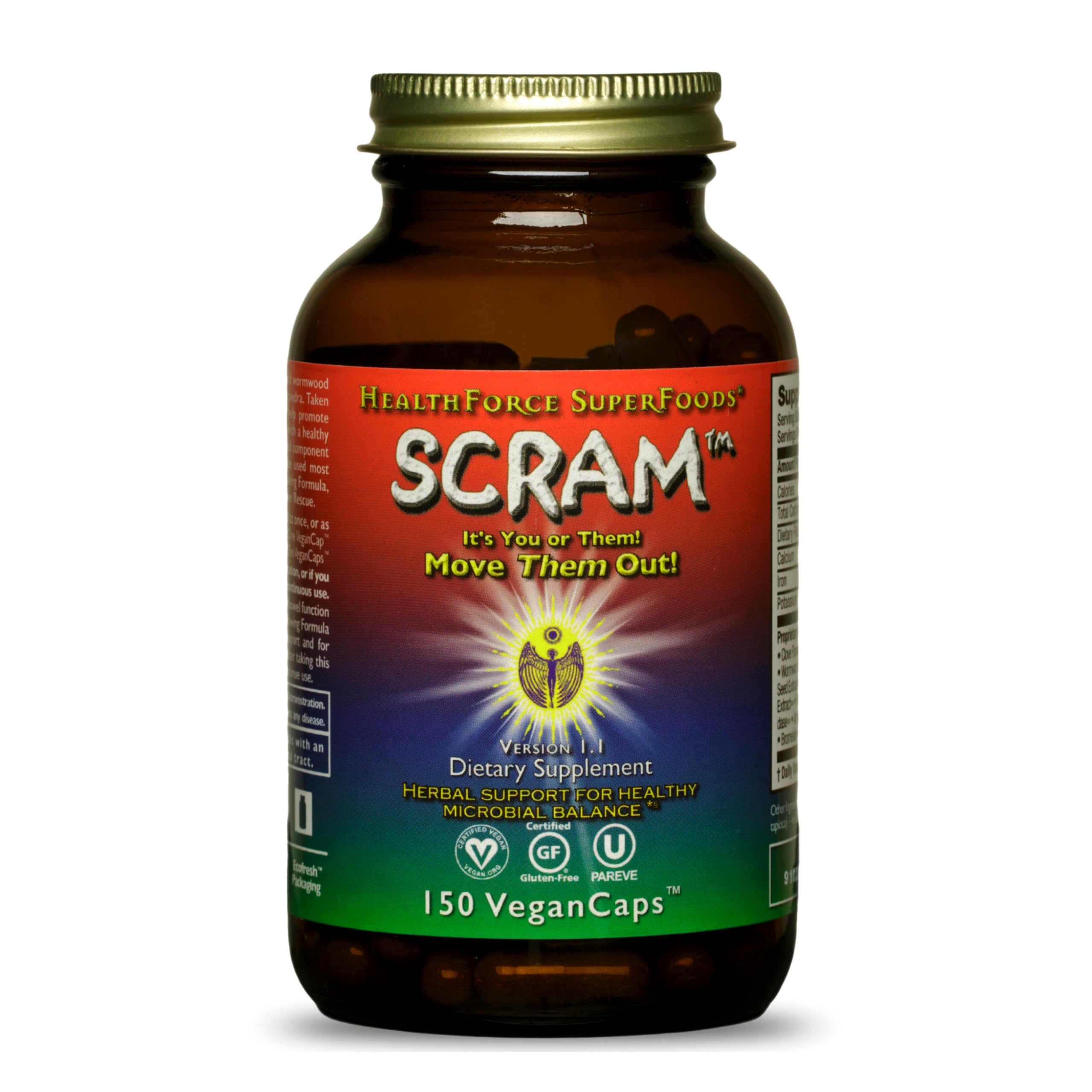 HEALTHFORCE SCRAM bouteille digestive: soutien potentiel pour une digestion equilibree apres repas