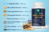 HealthGuard L-arginine capules soutien circulation et énergie sans stimulants