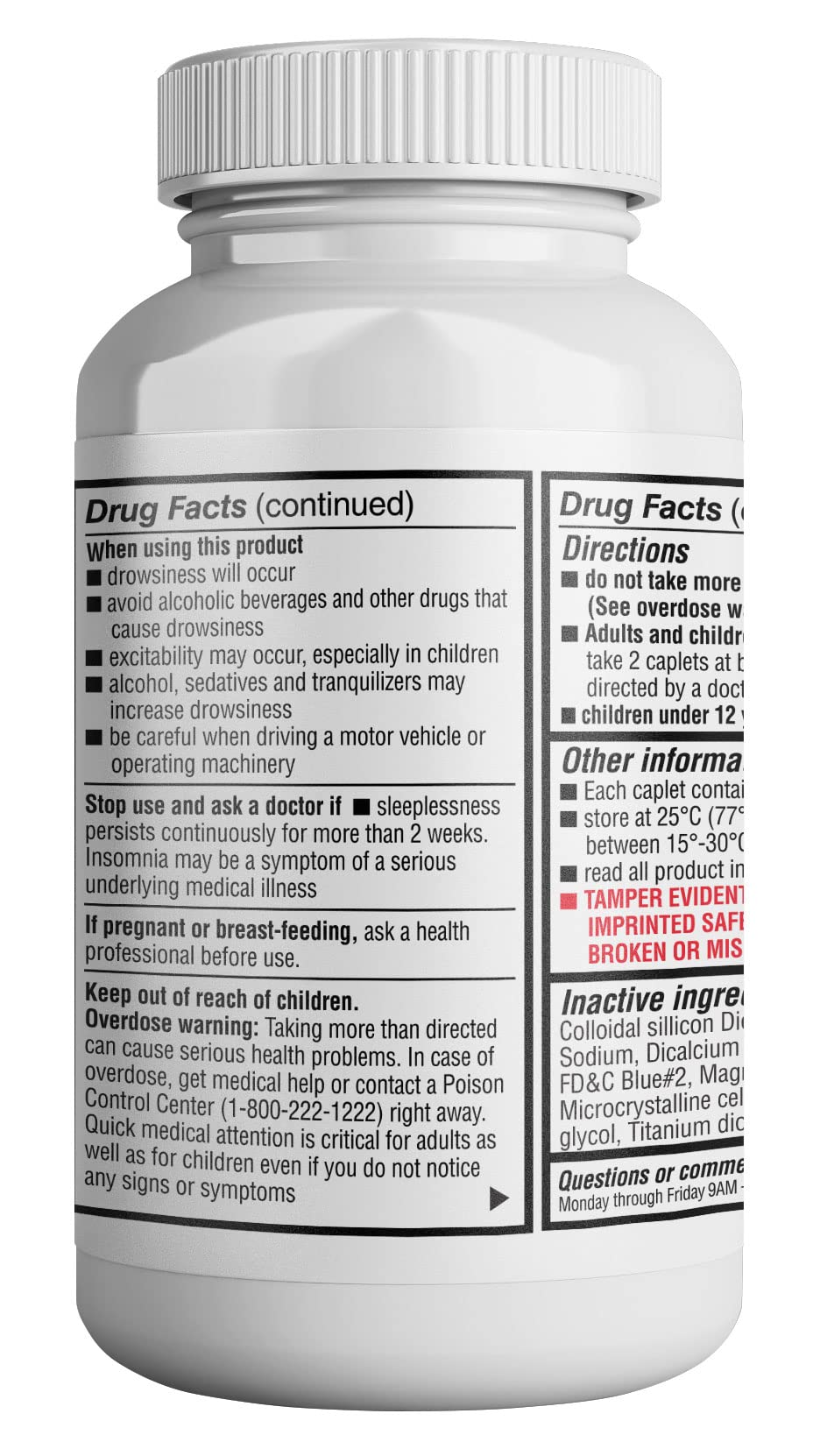 HealthLife caplets mini, faciles à avaler avant le coucher.
