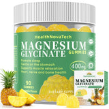 HealthNovaTech bonbons gélifiés Magnésium Glycinate pour un sommeil plus paisible.