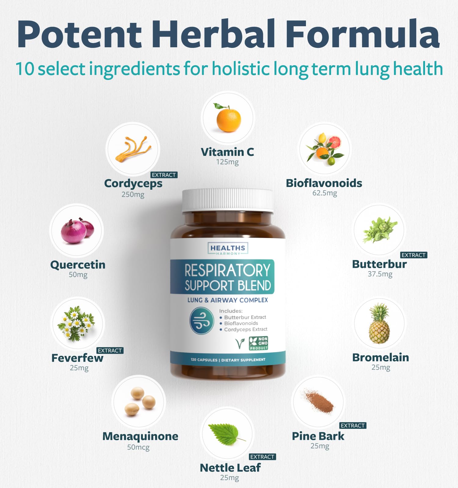 Healths Harmony: combo naturel soutenant l'immunité et la défense naturelle.