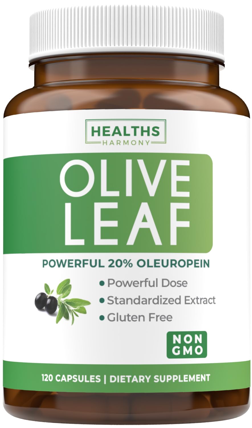 Healths Harmony capsules-extrait-feuille-olive : soutien potentiel à l’immunité et à la peau.