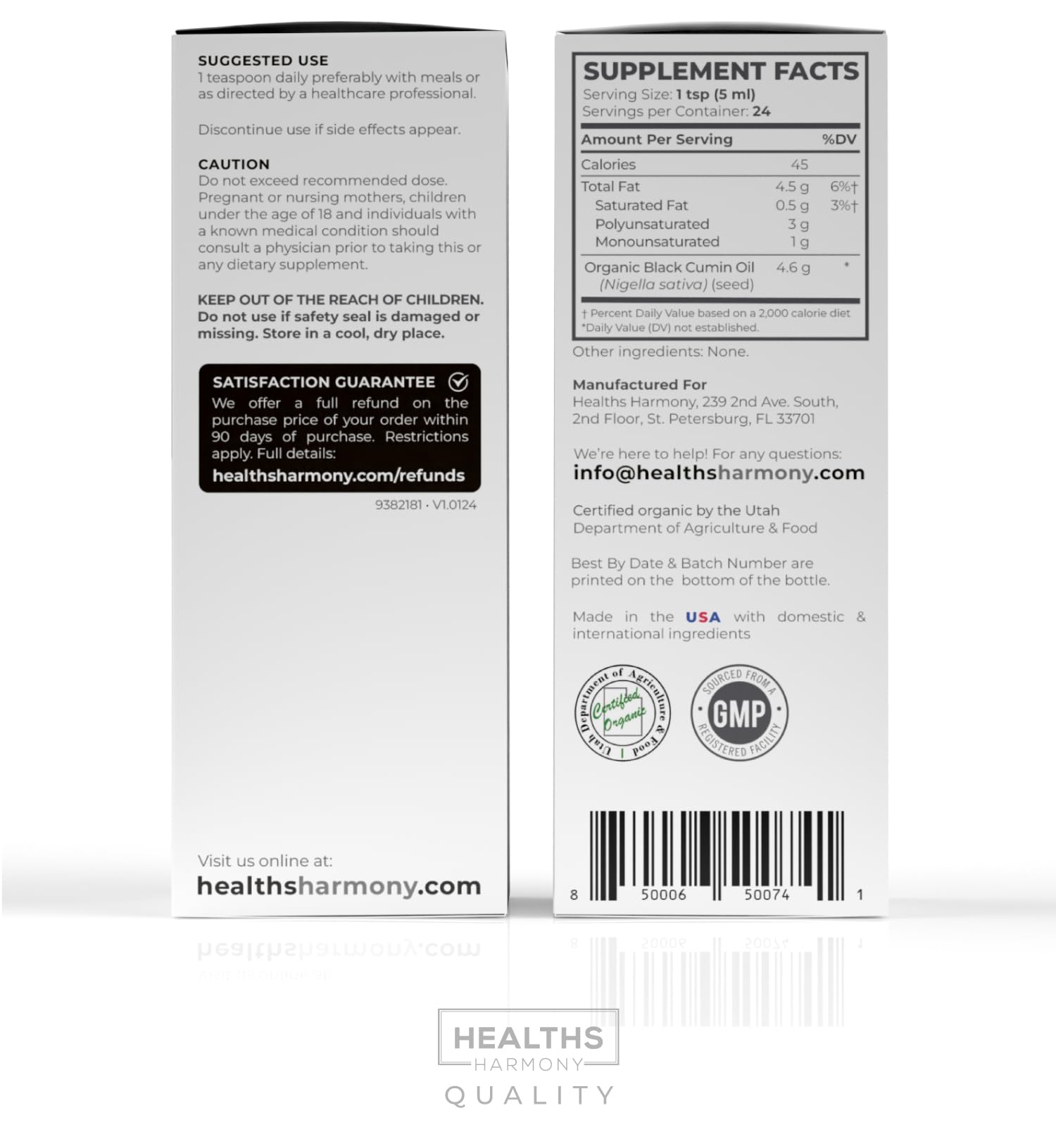 Healths Harmony emballage écoresponsable – emballage recyclable sans gluten