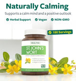 Healths Harmony emballage Saint John's Wort: informations claires et qualité certifiée.