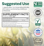 Healths Harmony: étiquette indiquant 750 mg par capsule.