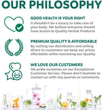 Healths Harmony: étiquette indiquant les normes CGMP pour traçabilité et qualité.