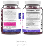 Flacon Healths Harmony Sureau Noir de 60 gommes pour un mois.