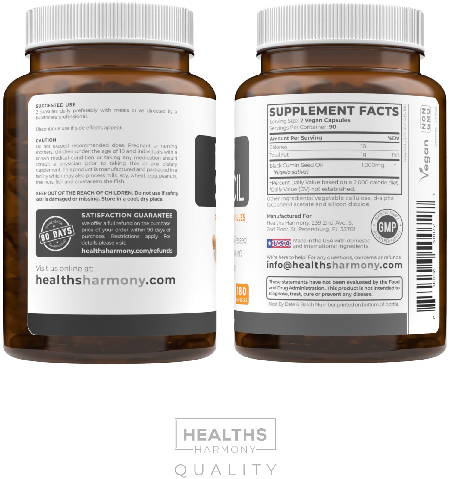 Healths Harmony gélules faciles à prendre dans votre routine quotidienne.