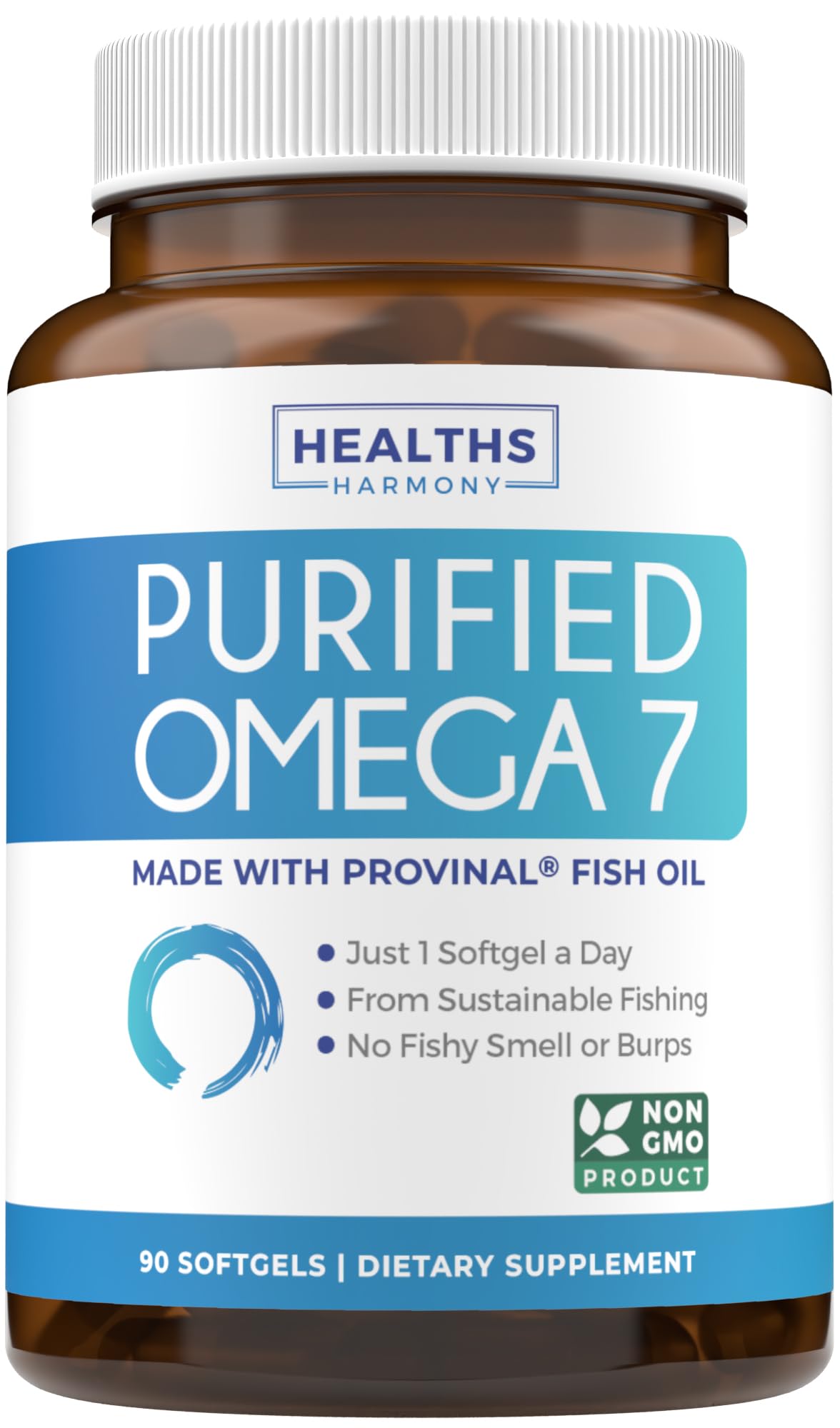 Healths Harmony Omega 7 – Bouteille pratique pour intégrer le bien-être au quotidien.