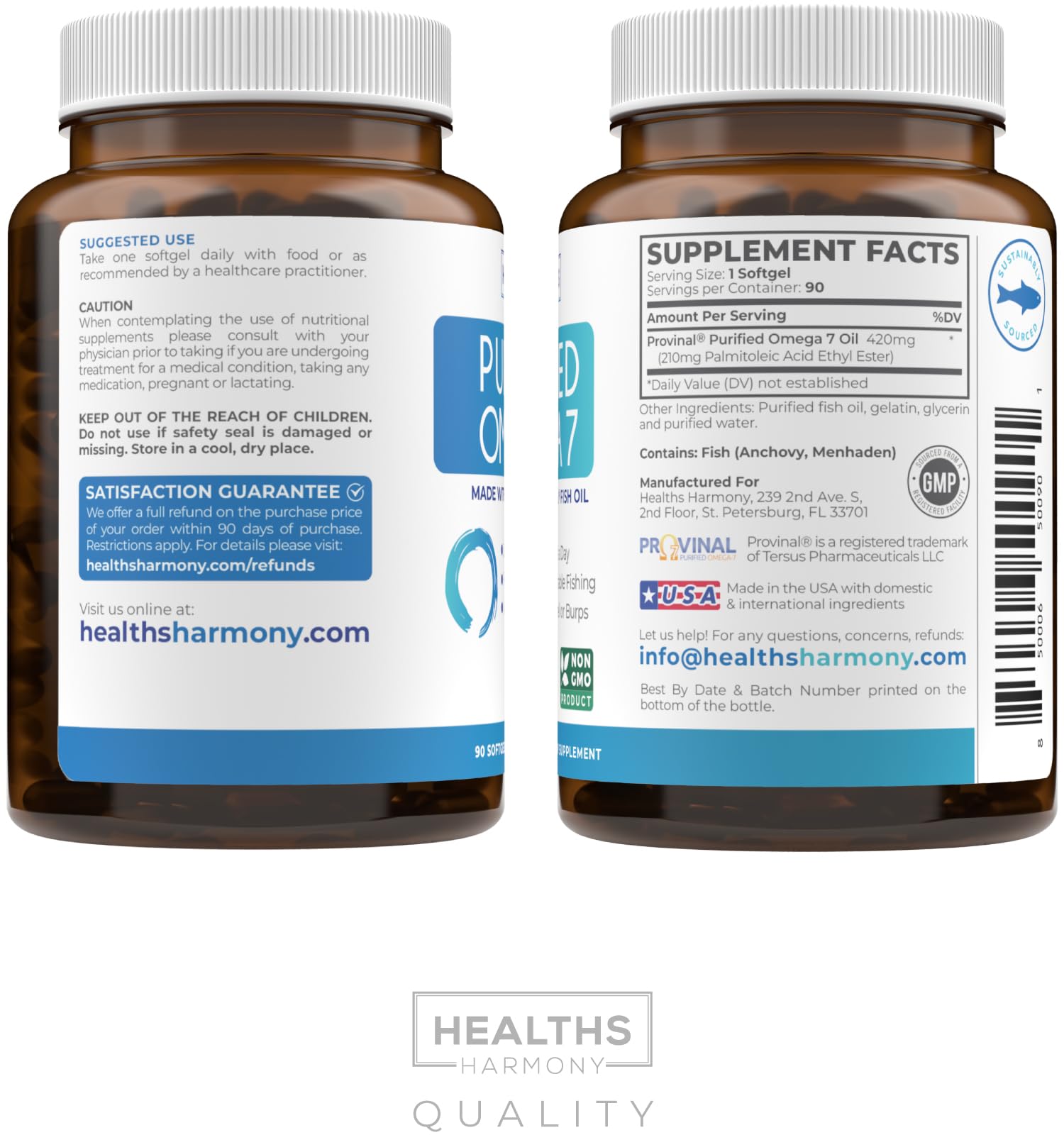 Healths Harmony Omega 7 – Sceau WWF, respect de l’écosystème marin.