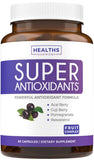 Healths Harmony Super Antioxydants – bouteille 60 capsules, consommation quotidienne pratique.