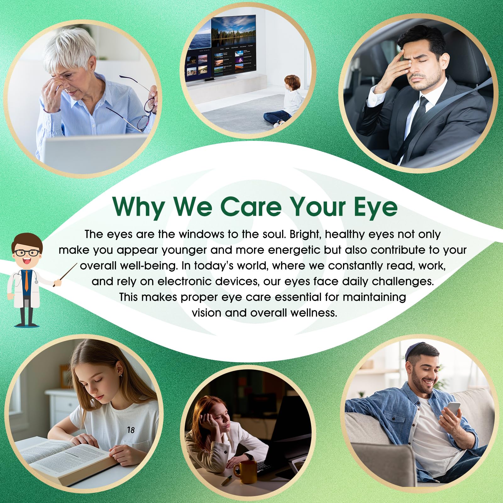 HealthSender formule AREDS2-inspired — Composants optimisés pour une vision durable.