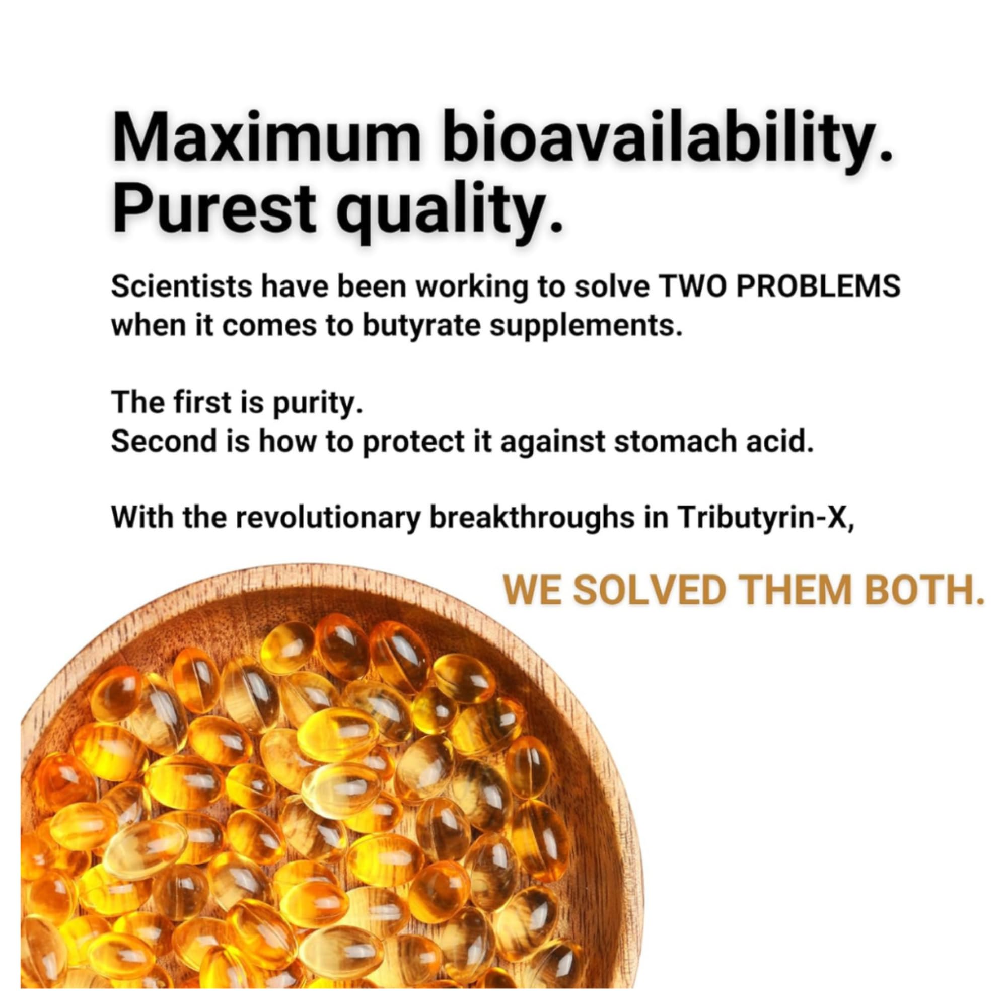 Healthy Gut Tributyrin-X: capsule facile a digerer et sans inconfort.
