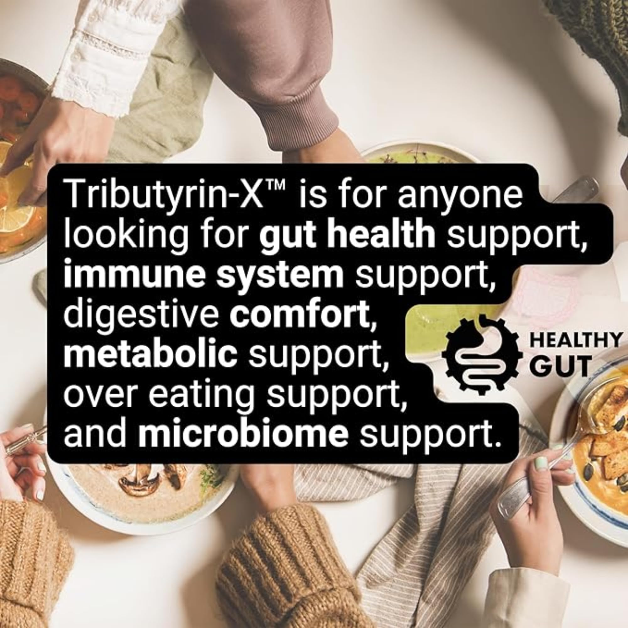Healthy Gut Tributyrin-X, soutient potentiel de l'équilibre intestinal