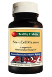 Healthy Habits StemCell Maxum bouteille et étiquette, soutien potentiel à la peau jeune