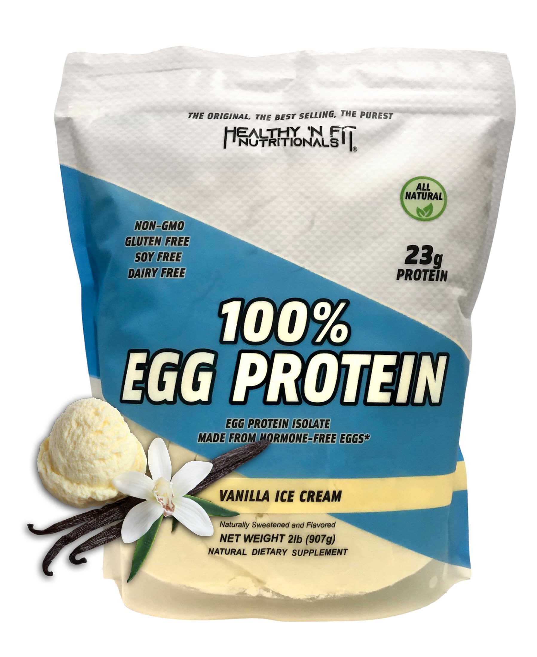 Healthy 'N Fit emballage protéine œuf vanille, sans additifs