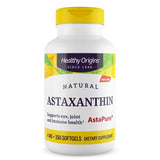 Healthy Origins Astaxanthin 4 mg en bouteille softgels; soutien immunitaire potentiel.