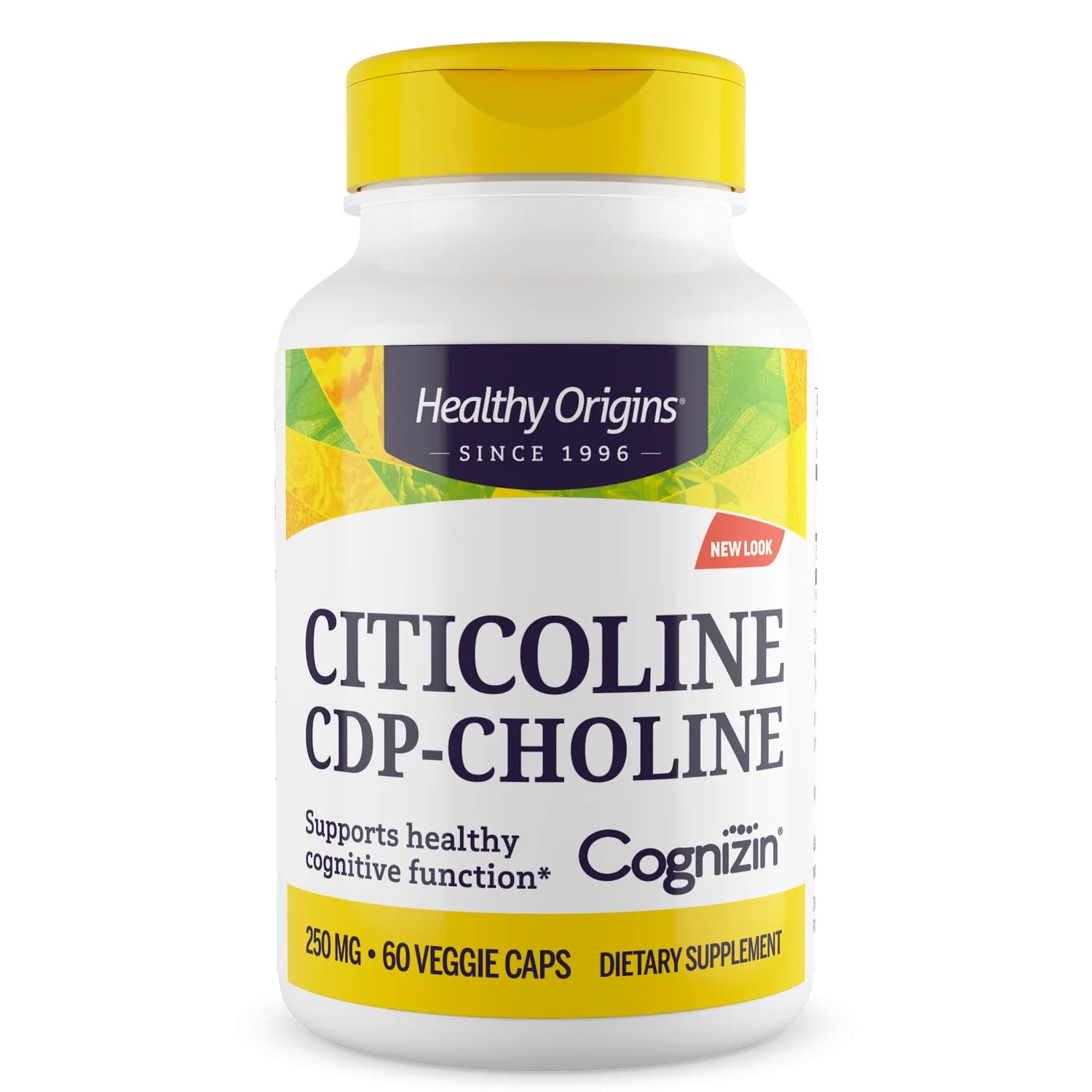 Healthy Origins Cognizin – bouteille de gélules végétales 250 mg soutenant mémoire