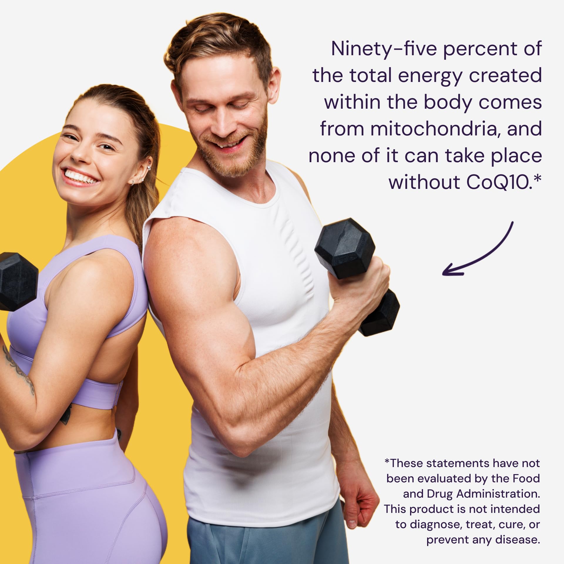 Healthy Origins CoQ10, bouteille sur bureau pour une routine quotidienne.