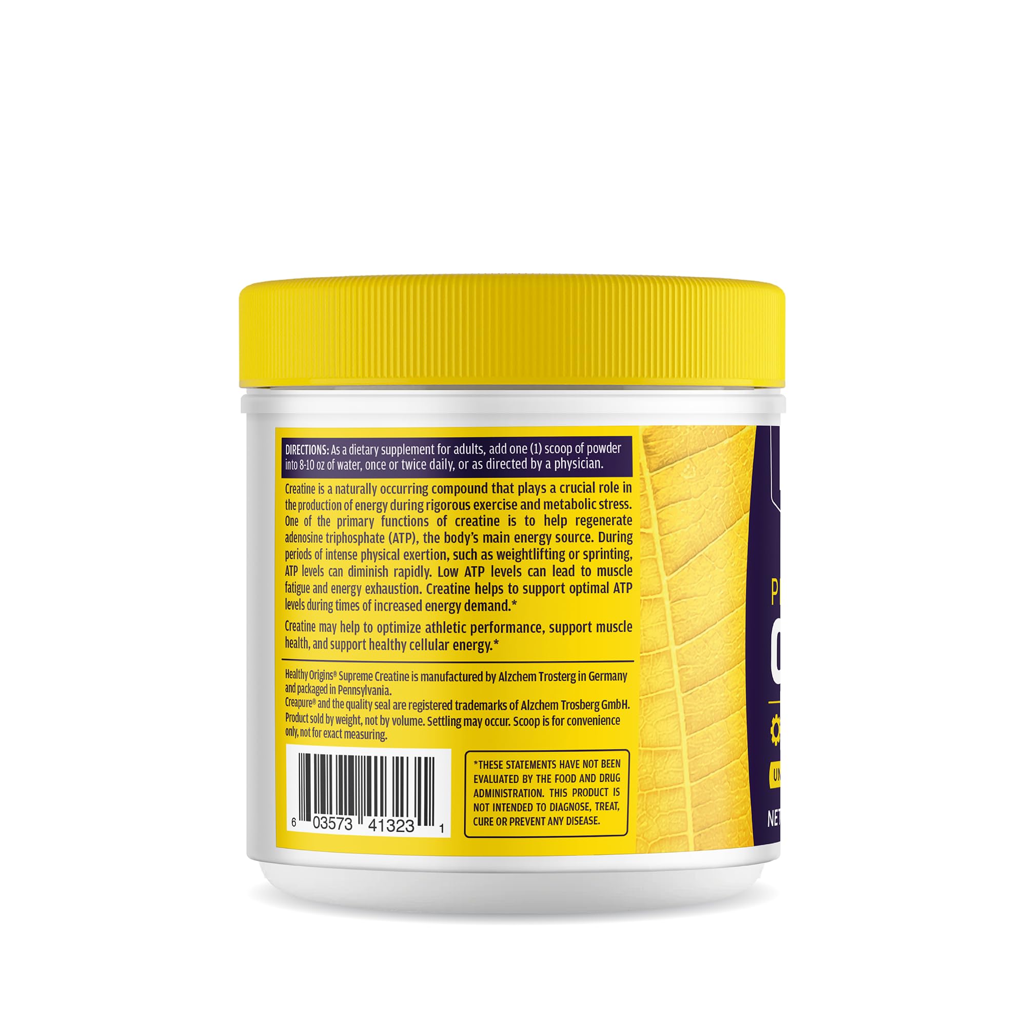 Healthy Origins Performance Creatine – doseur en grammes, précision pour optimiser vos sessions