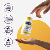 Usage quotidien Healthy Origins Enzymes Digestives, packaging et accessibilité visibles.