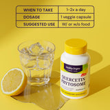 Healthy Origins Quercetin Phytosome, etiquette et emballage clairs.