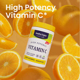 Fiche nutritionnelle Healthy Origins poudre vitamine C pour référence rapide.
