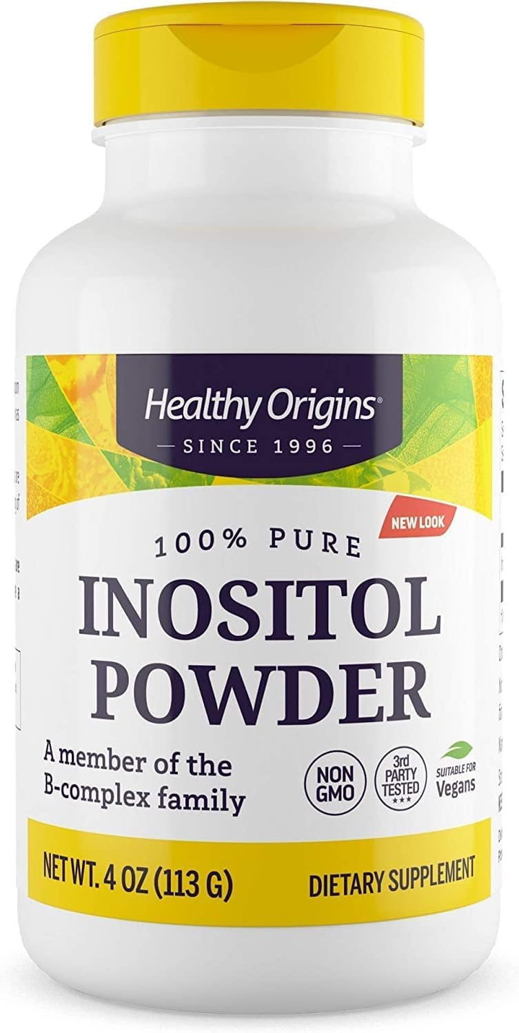 Healthy Origins Inositol Poudre - bouteille: contrôle facile de la dose pour l'utilisation quotidienne.