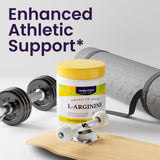 Healthy Origins L-Arginine, emballage clair mentionnant Non-OGM.