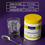 Healthy Origins L-Arginine, produit fabriqué aux États‑Unis et traçabilité assurée.