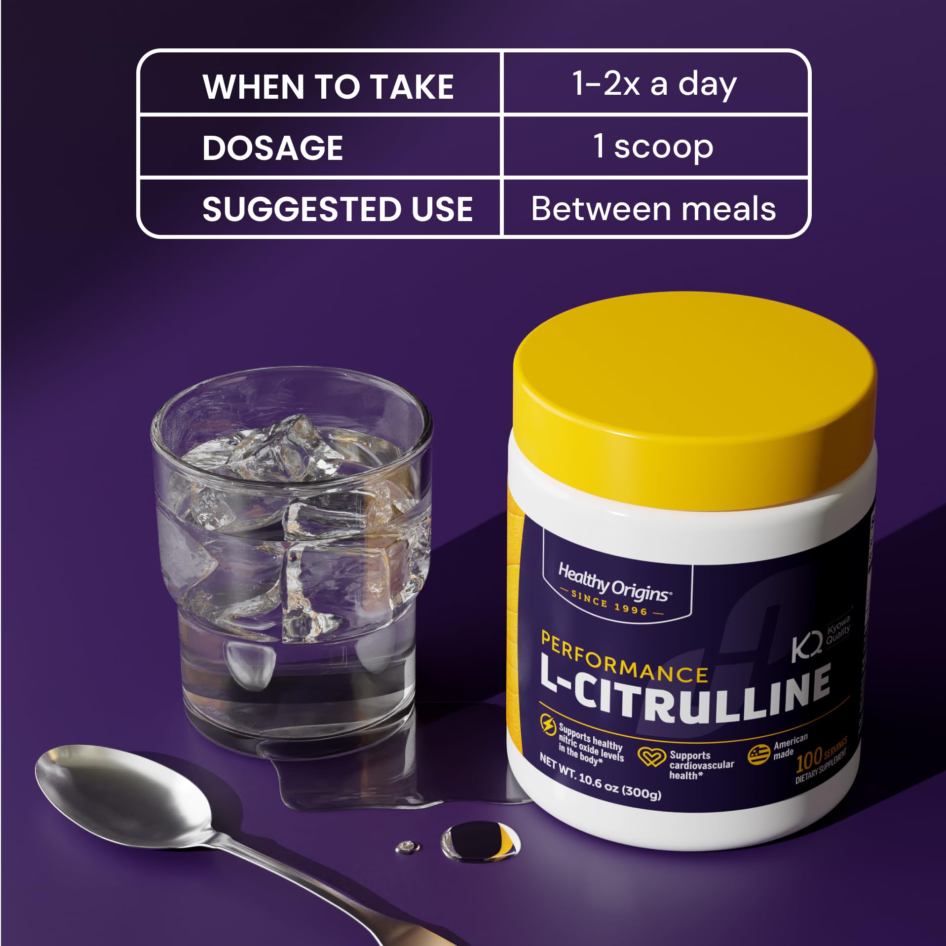 Healthy Origins L-Citrulline — sans OGM pour une option naturelle.