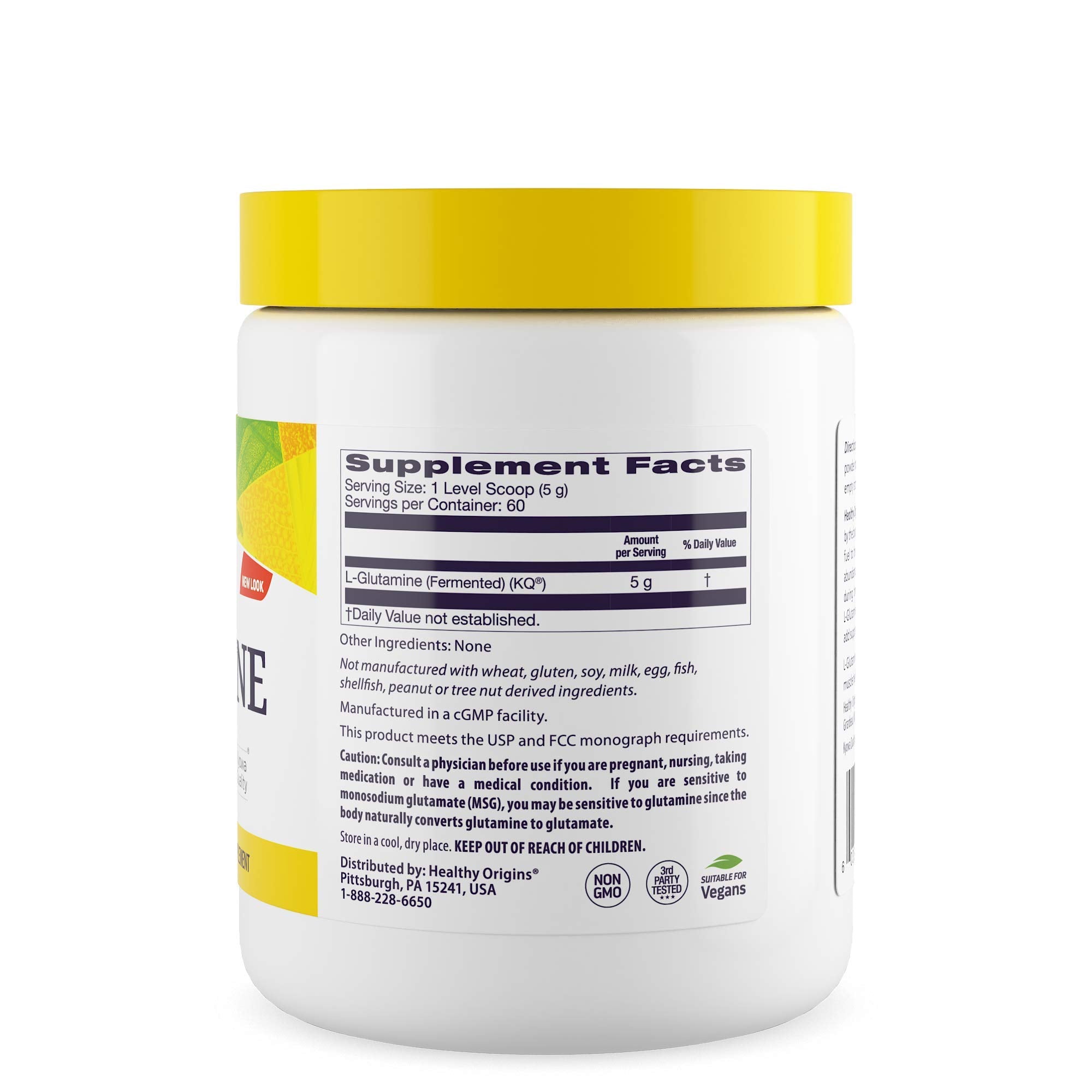 Cuillère-mesure L-Glutamine avec Healthy Origins pour doser facilement après l'effort