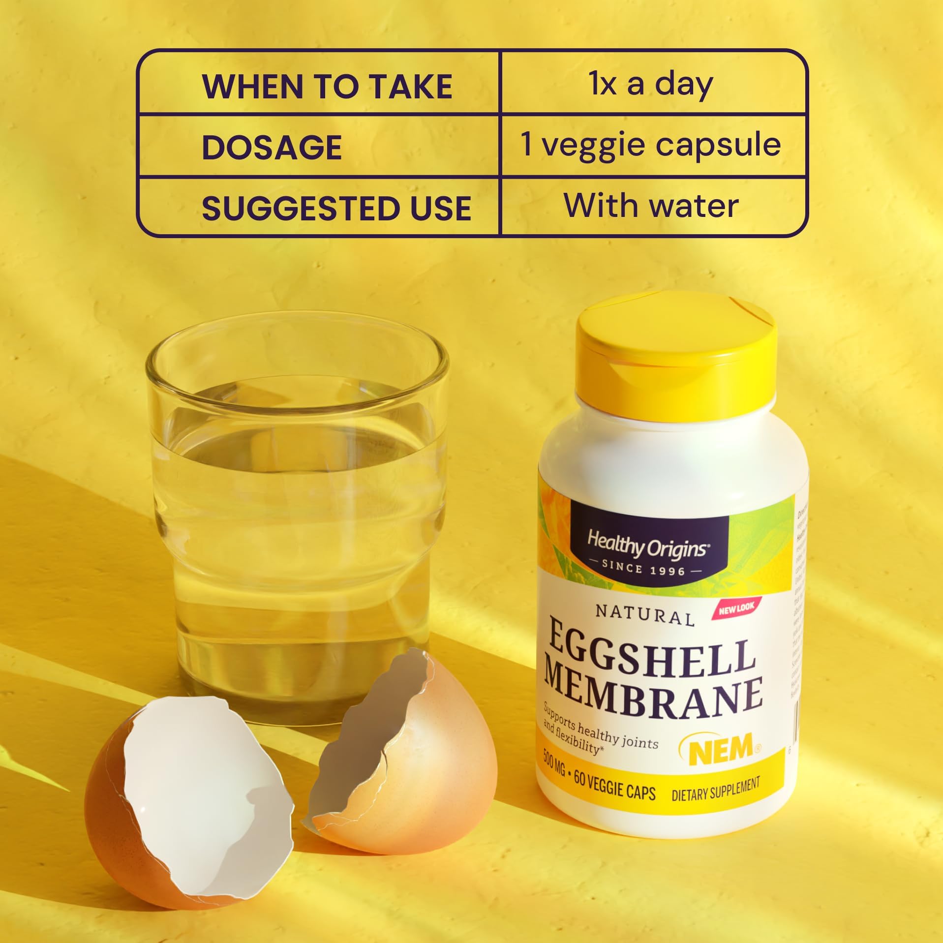 Healthy Origins membrane oeuf activite sportive, soutien potentiel a la mobilite