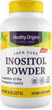 Healthy Origins Poudre d'inositol dans la bouteille, parfaite pour la routine quotidienne.