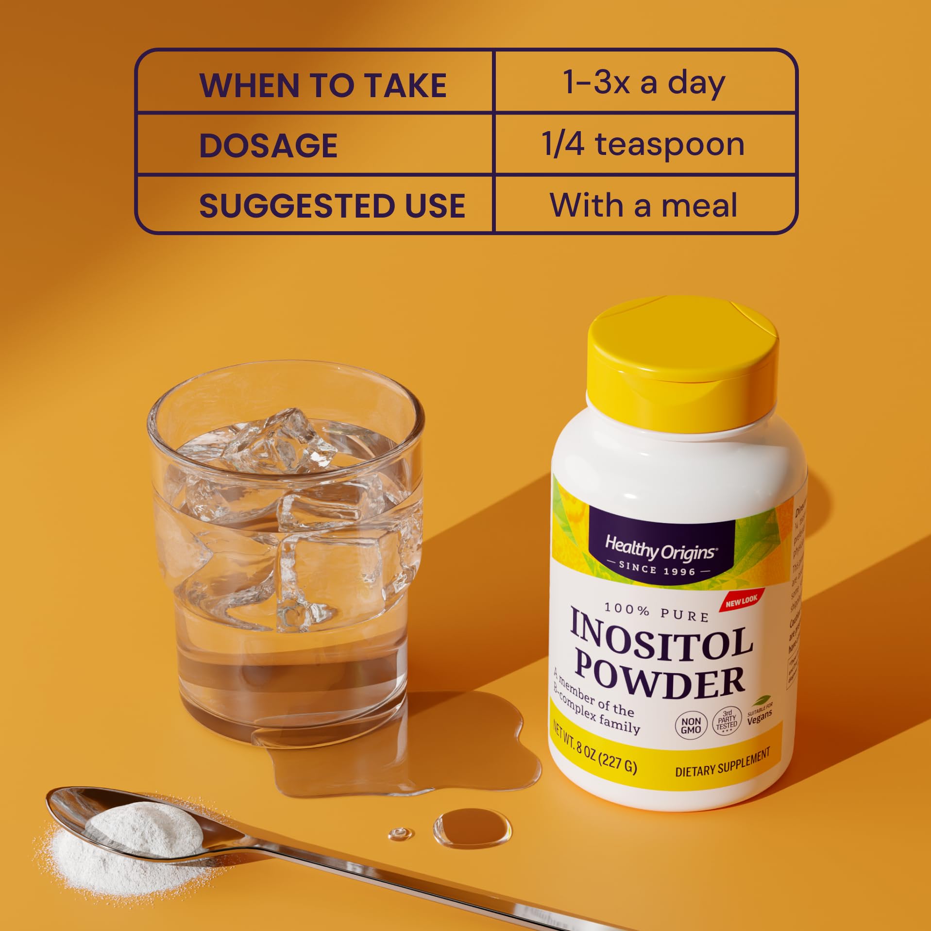 Préparation quotidienne facile avec Inositol Healthy Origins, ajout discret dans boisson.