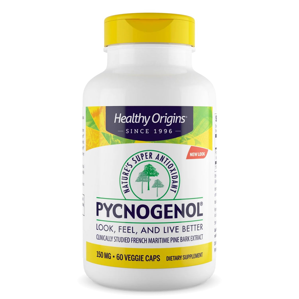 Healthy Origins Pycnogenol 150 mg: capsules faciles à prendre pour soutenir une circulation potentielle.
