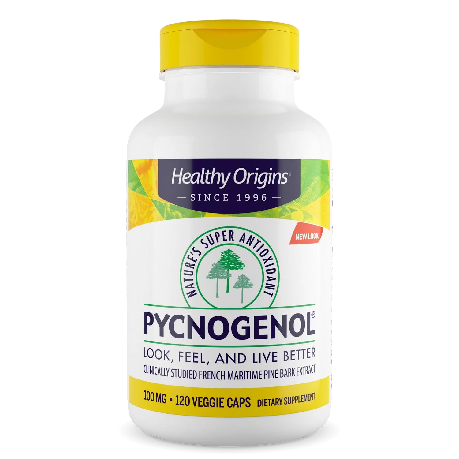 Healthy Origins Pycnogenol bouteille – soutien potentiel à la circulation et au bien-être